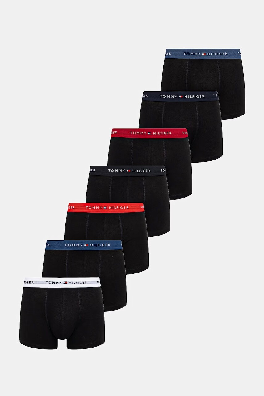 Tommy Hilfiger Priliehavé boxerky pánske bavlnené s elastanom 7-pack