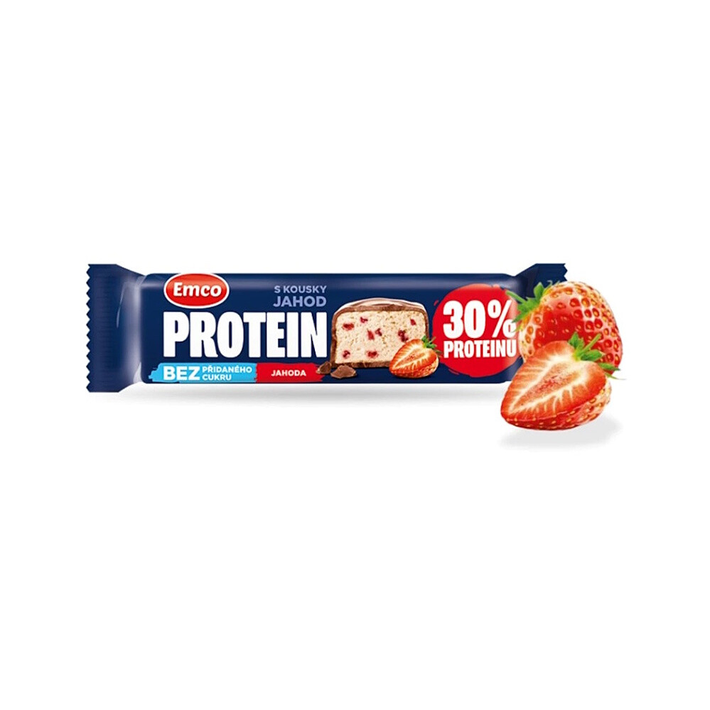 EMCO Proteínová tyčinka jahodová 50 g