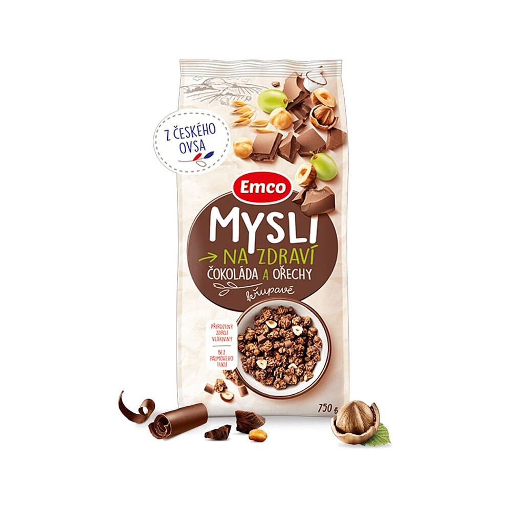 EMCO Müsli čokoláda a orechy 750 g