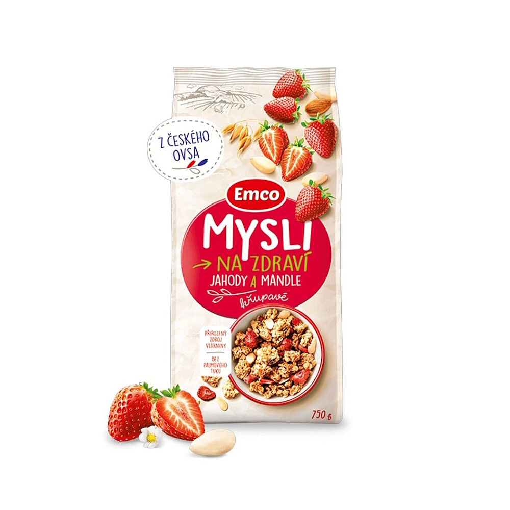 EMCO Müsli jahody a mandle 750 g