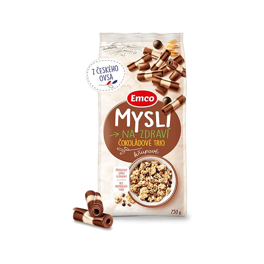 EMCO Müsli čokoládové trio 750 g