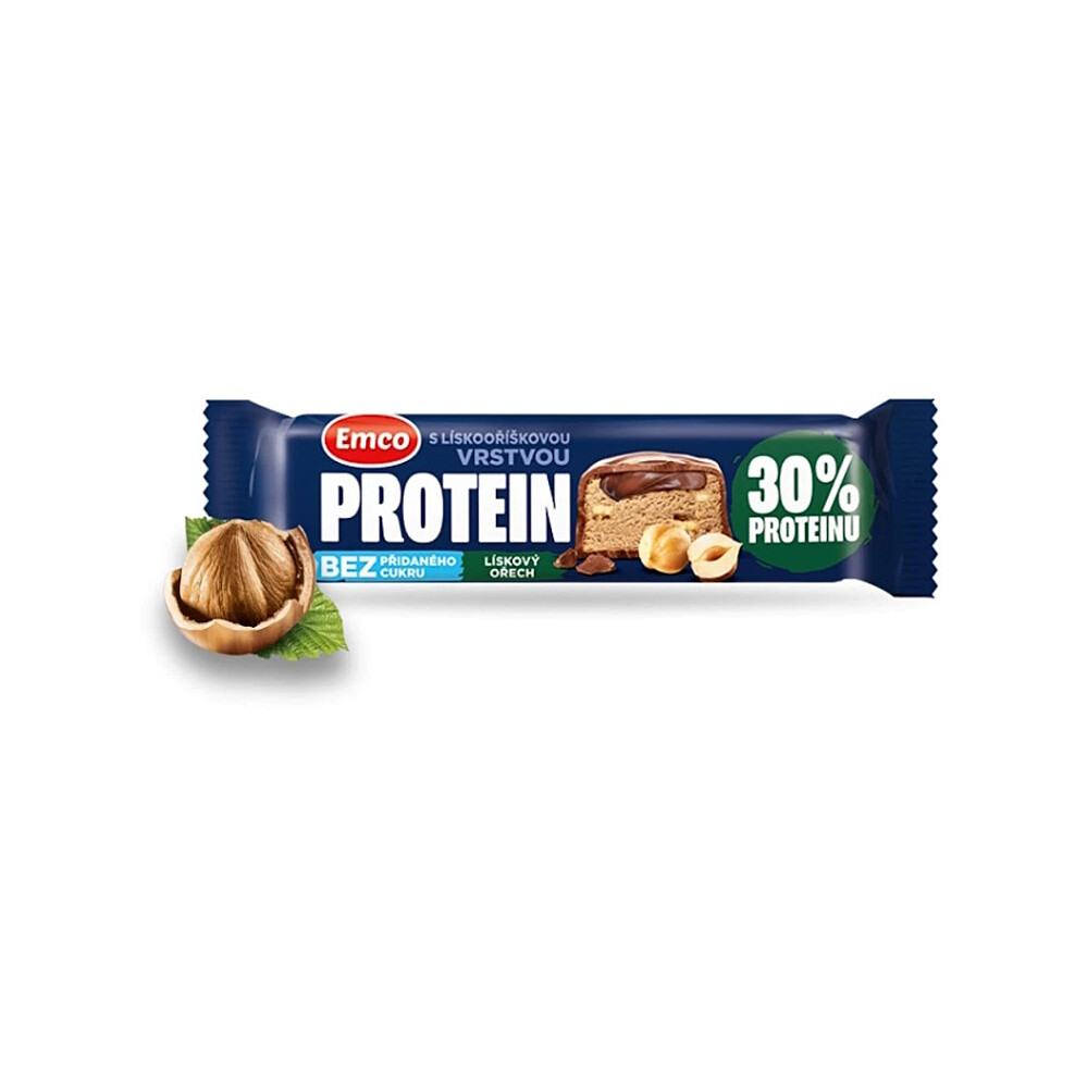EMCO Proteínová tyčinka lieskový oriešok 45 g