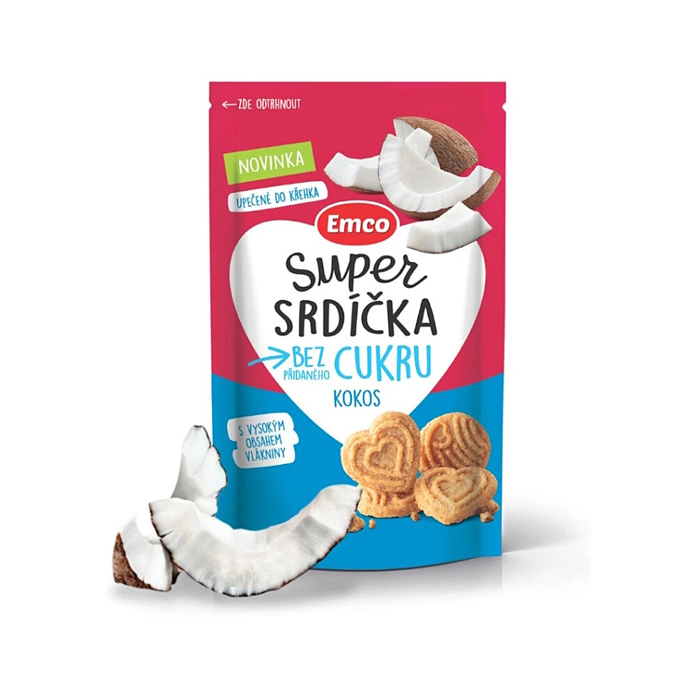 EMCO Super srdiečka kokos 140 g