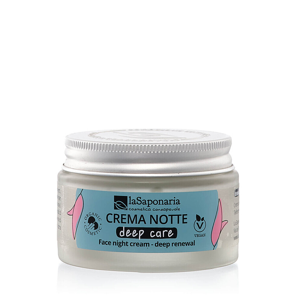 LA SAPONARIA Nočný pleťový krém Deep Care pre zrelú pleť BIO 50ml