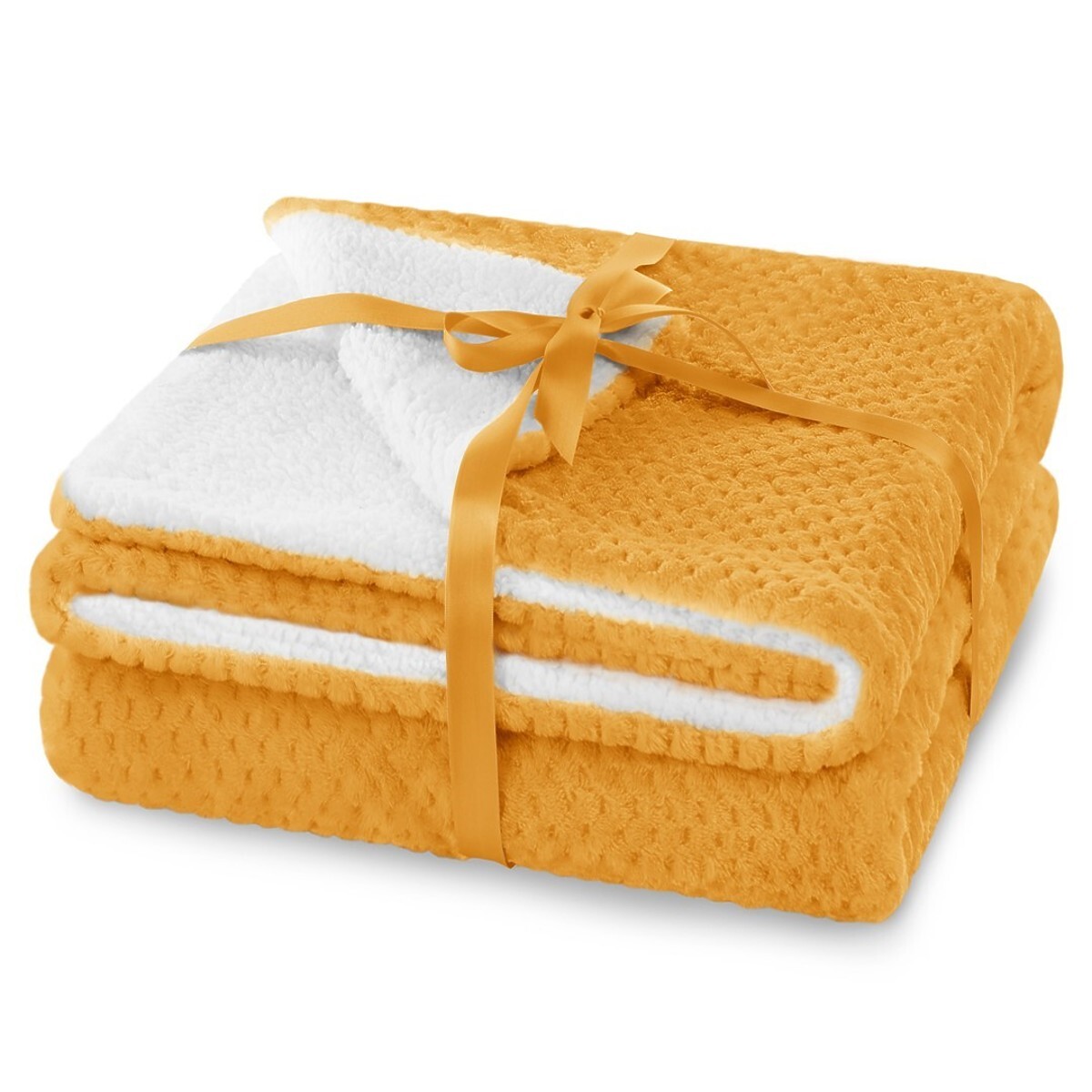 Prehoz SHLEEPY oranžový s žakárovým vzorom klasický štýl 170x210
