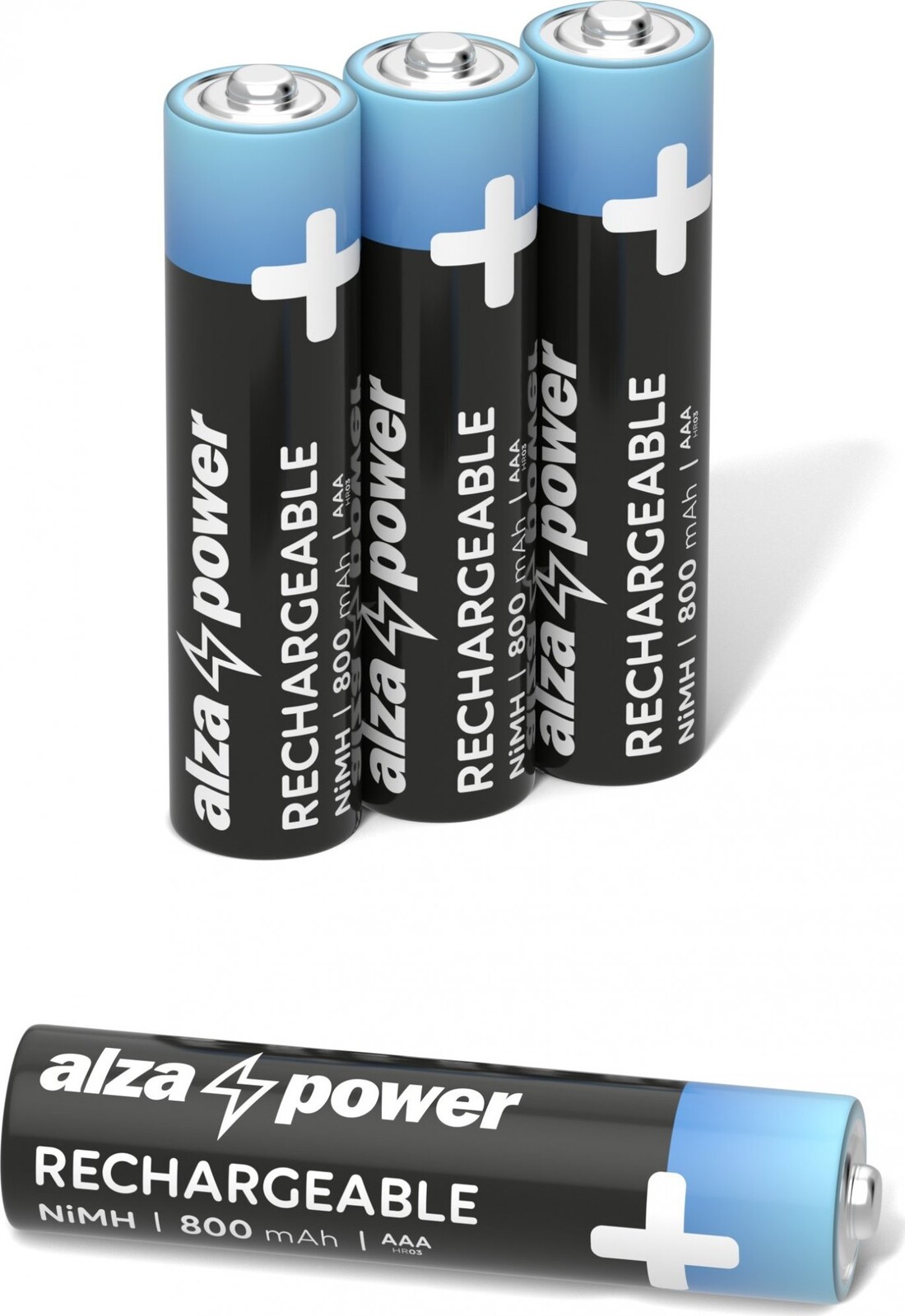 AlzaPower Rechargeable HR03 (AAA) 800 mAh 4 ks
