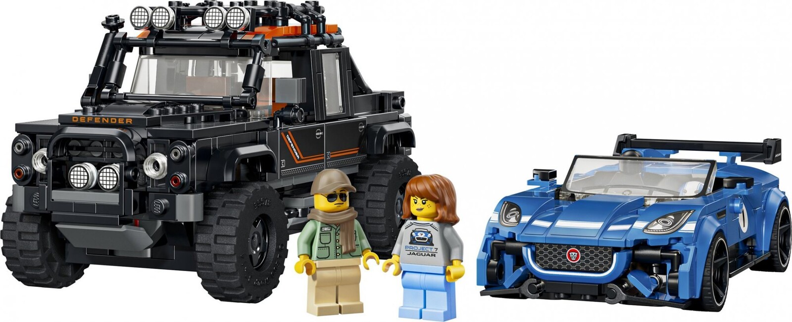LEGO® Speed Champions 77264 Jaguar Project 7 a Land Rover Defender