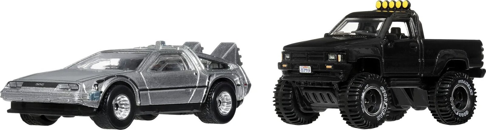Hot Wheels Car Culture Back to the Future Time Machine & 1987 Toyota Pickup