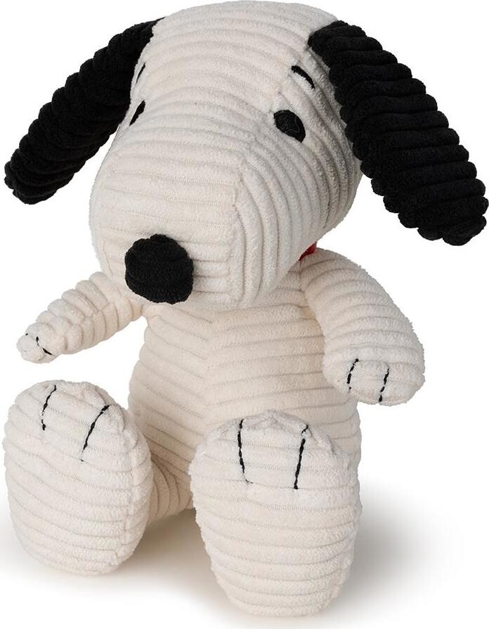 Snoopy Sitting Corduroy Cream 19 cm