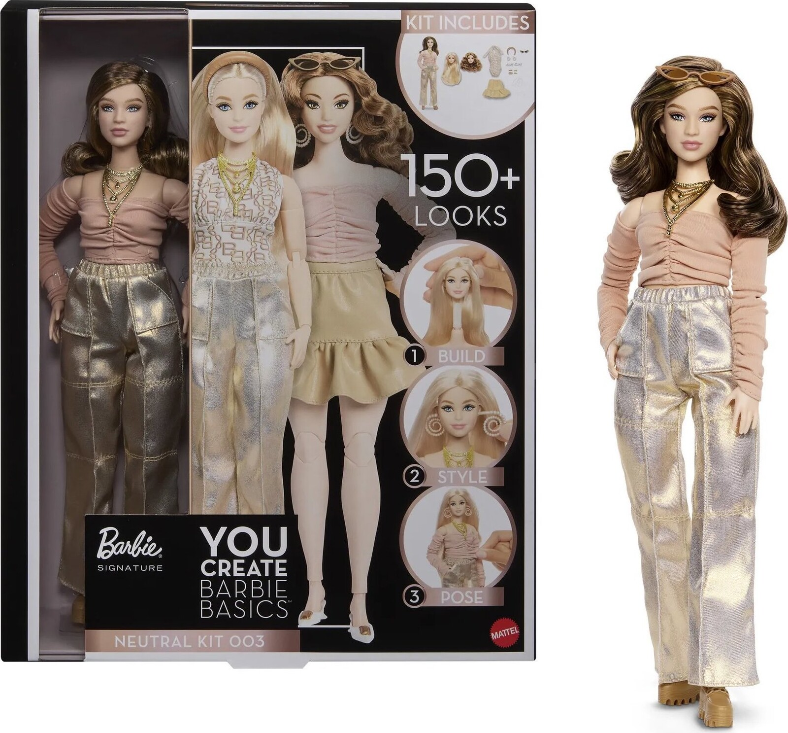 Barbie Signature You Create Barbie Bacics Neutral kit 003