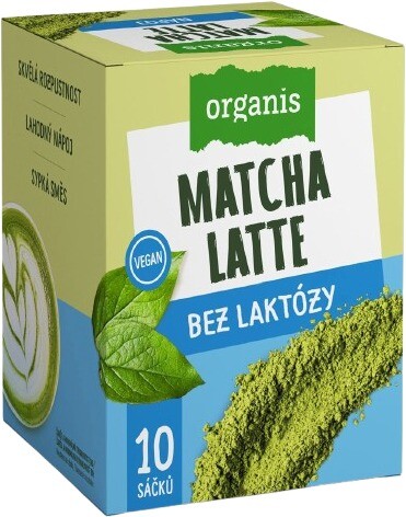 Organis Matcha Latte bez laktózy 10 × 27 g