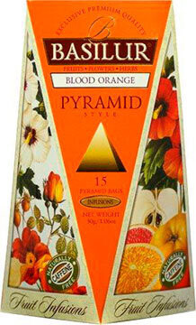 Basilur Fruit Blood Orange 15× 2 g pyramíd papier