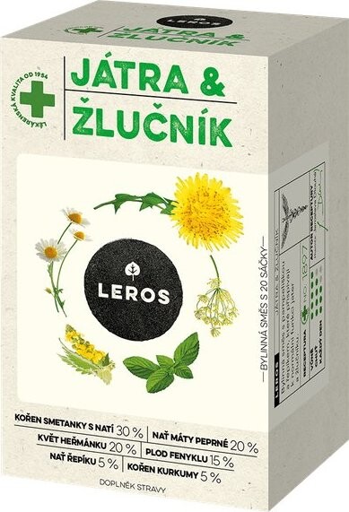 Leros – Pečeň & žlčník, 20× 1,5 g