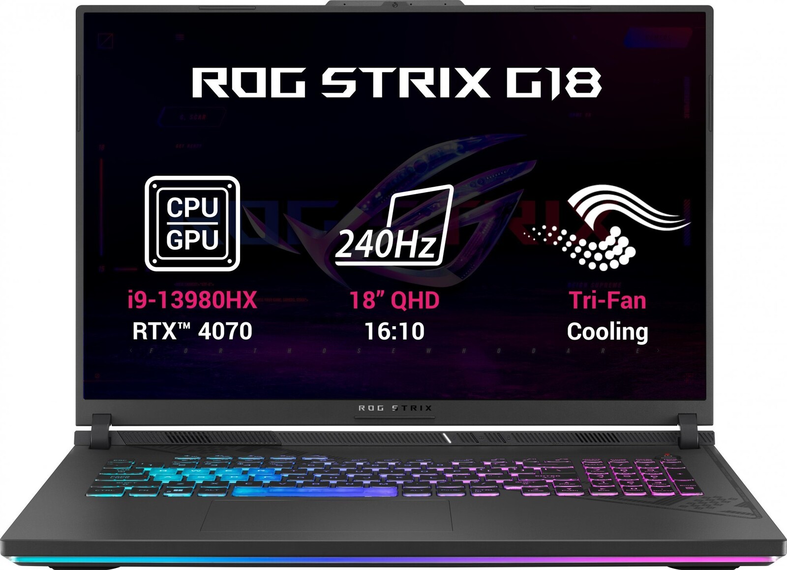 ASUS ROG Strix G18 G814JI-N6070W Eclipse Gray kovový