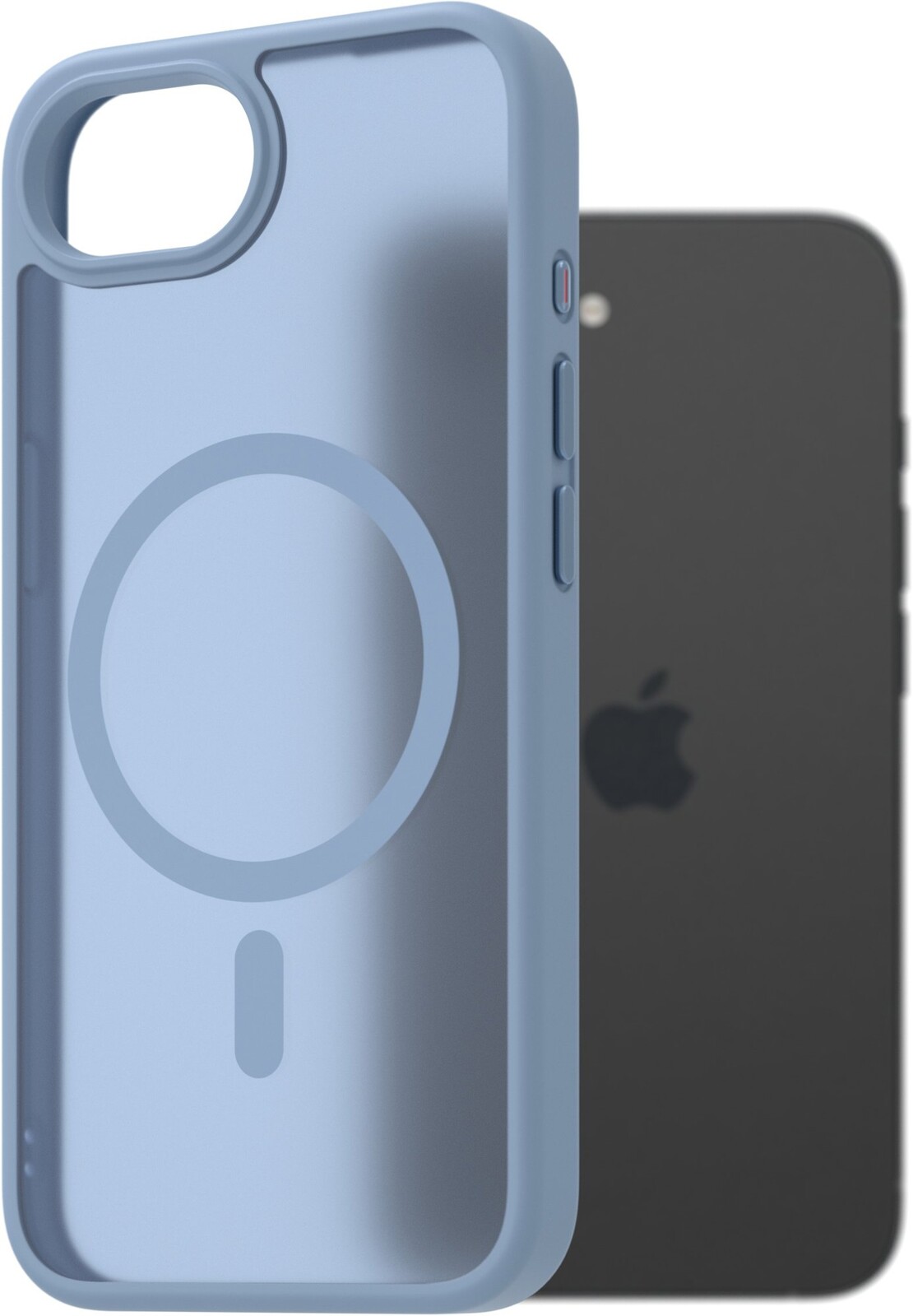 AlzaGuard Matte Case Compatible with Magsafe pre iPhone 16e / 17e svetlo modrý