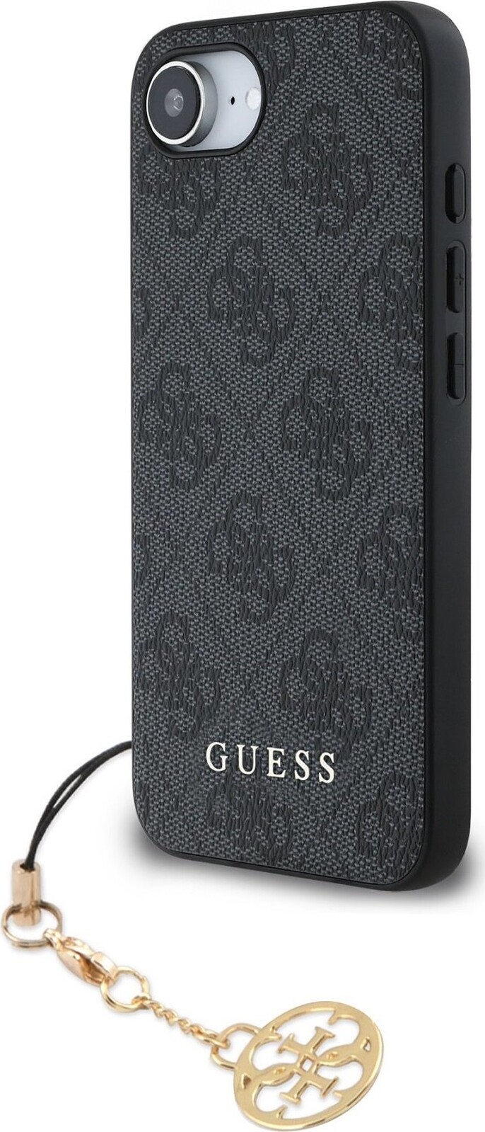 Guess 4G Charm Zadný Kryt pre iPhone 16e/17e Tone on Tone Grey
