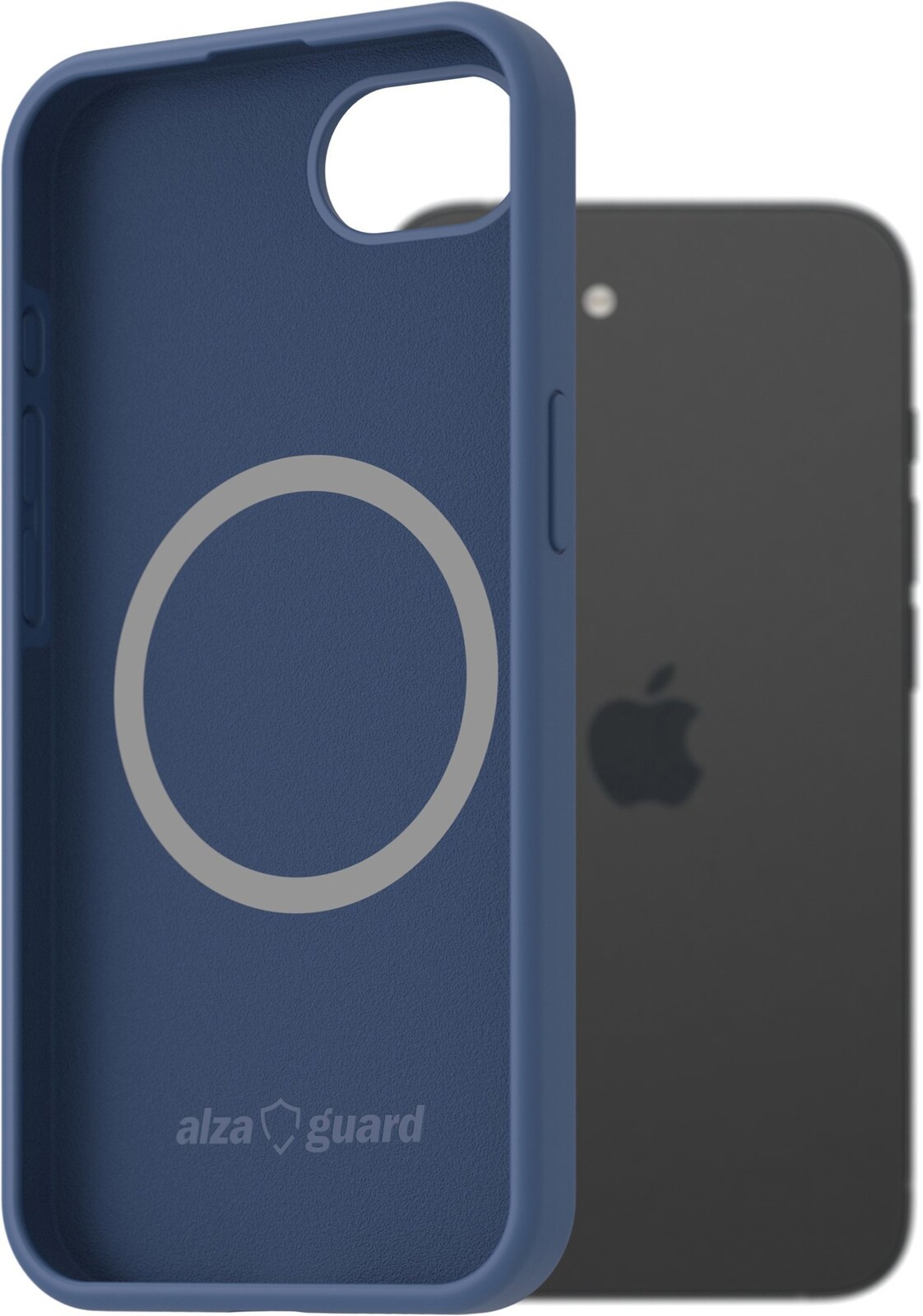 AlzaGuard Silicone Case Compatible with Magsafe pre iPhone 16e / 17e modrý