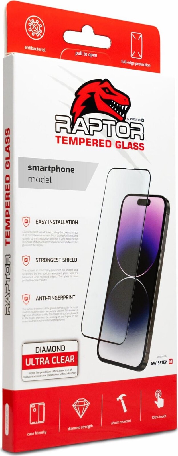Swissten Raptor Diamond Ultra Clear 3D temperované sklo Blackview Bv7100 čierne