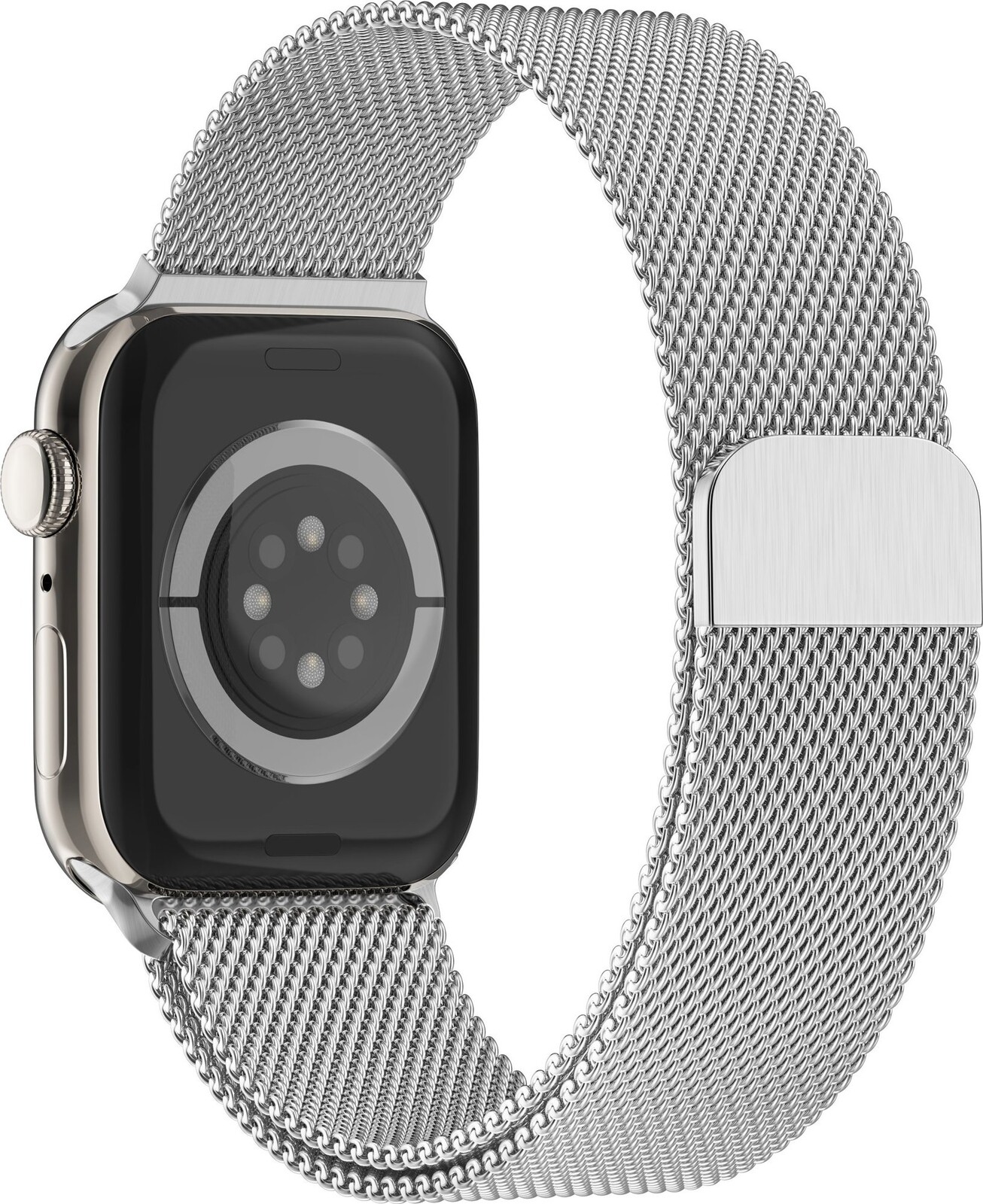 Eternico Elegance Milanese na Apple Watch 44mm / 45mm / 46mm / Ultra 49mm silver