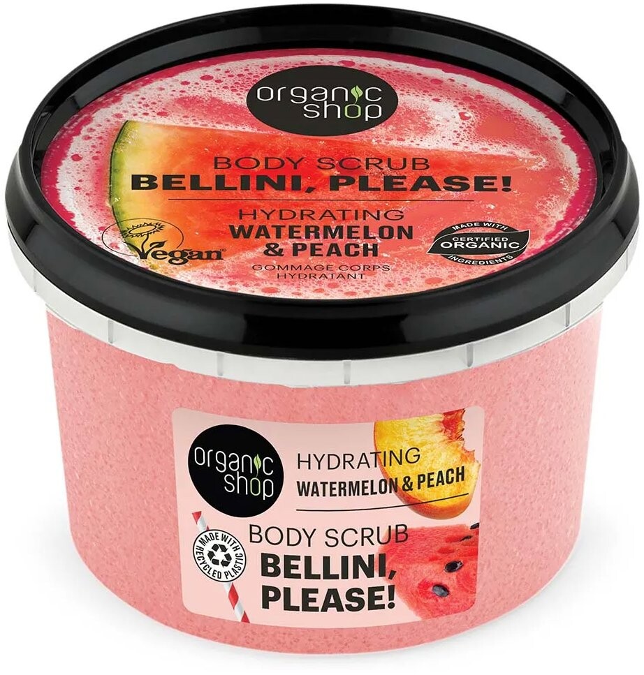 ORGANIC SHOP Vodný melón a broskyňa 250 ml