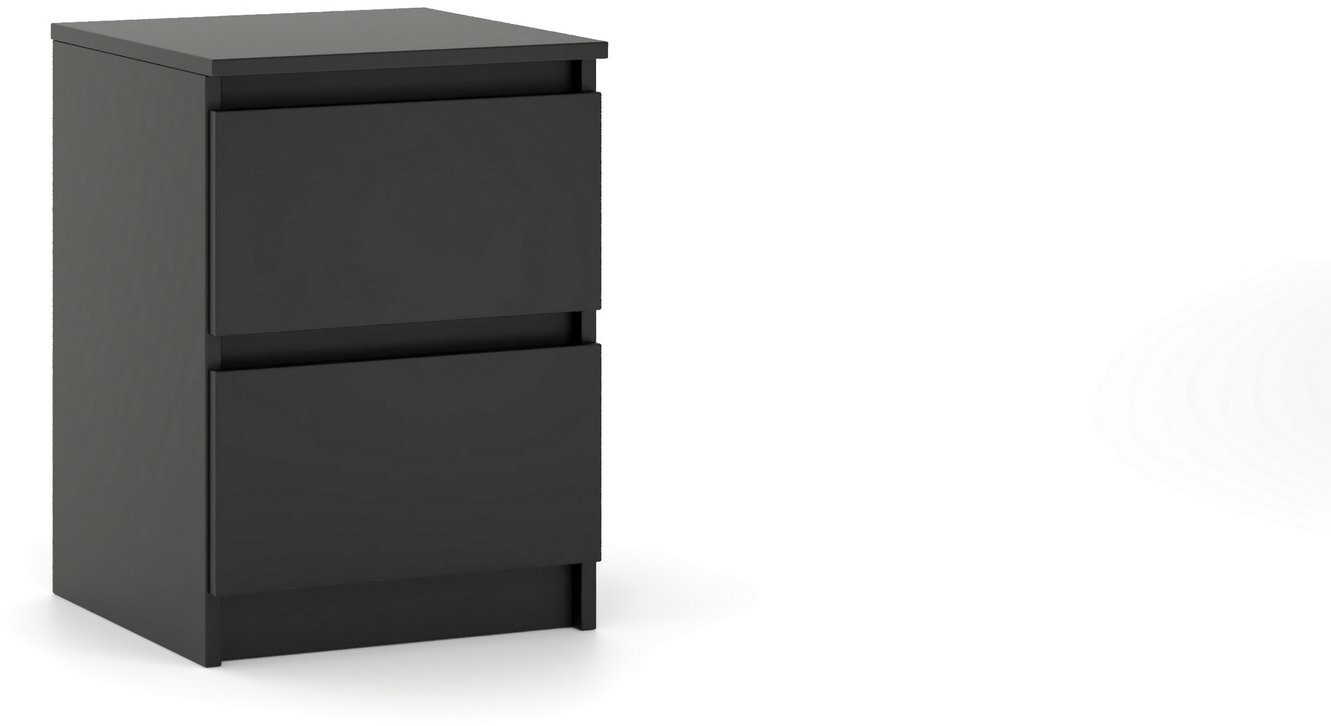 Nočný stolík Simple čierny matný 2S 40