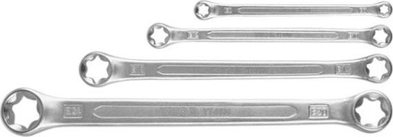 YATO Sada kľúčov očkových 4 ks TORX E6 × E24 YT-0530