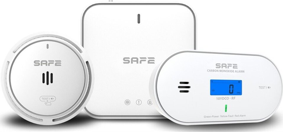 SAFE SET FIRE & CO – 1× SAFE50HUB-WRF, 1× SAFE10Y30-RF, 1× SAFE10YDCO-RF