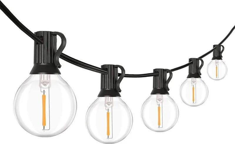 Solight LED, vonkajšia balkónová reťaz, 10 žiaroviek, 500 lm, teplá biela