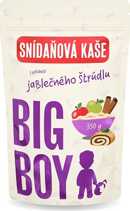BIG BOY Ovsená bezlepková kaša s príchuťou jablčnej štrúdle 350 g