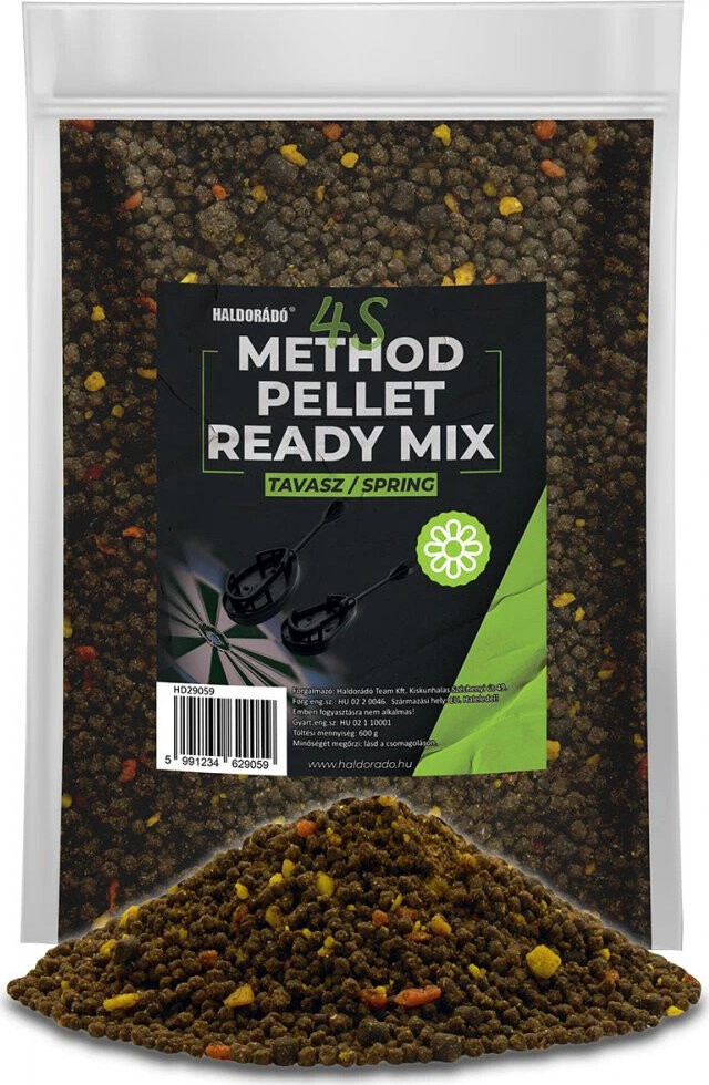 Haldorádó Method Pellet Ready Mix 4S 600 g Jar