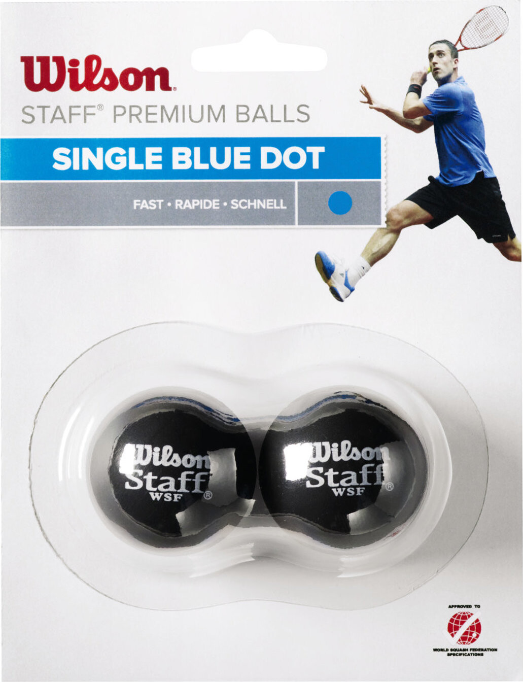 Wilson Staff Squash 2 Ball BL DOT