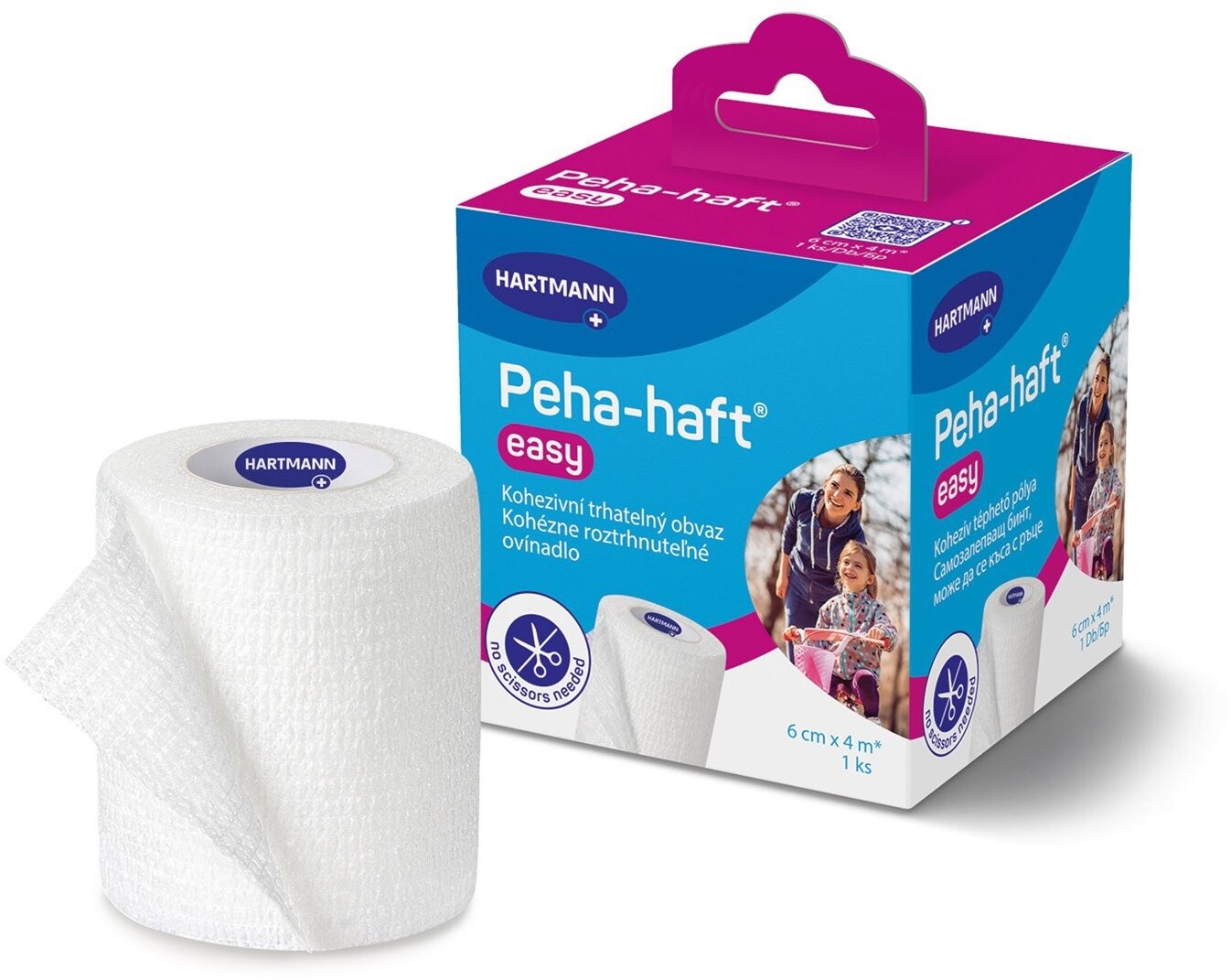 Peha Haft easy kohezivní trhatelné obinadlo 6 cm × 4 m