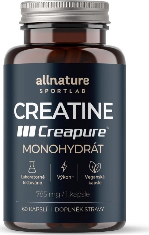 Allnature Sportlab Creatine Creapure monohydrát 60 cps