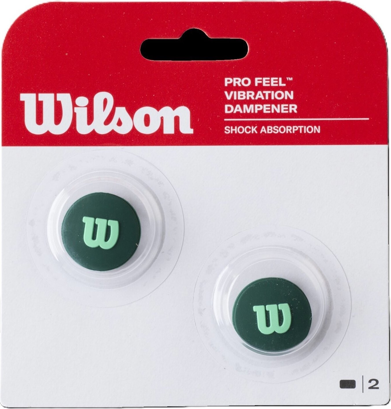 Wilson Pro Feel Blade Dampener 2 Pack Green