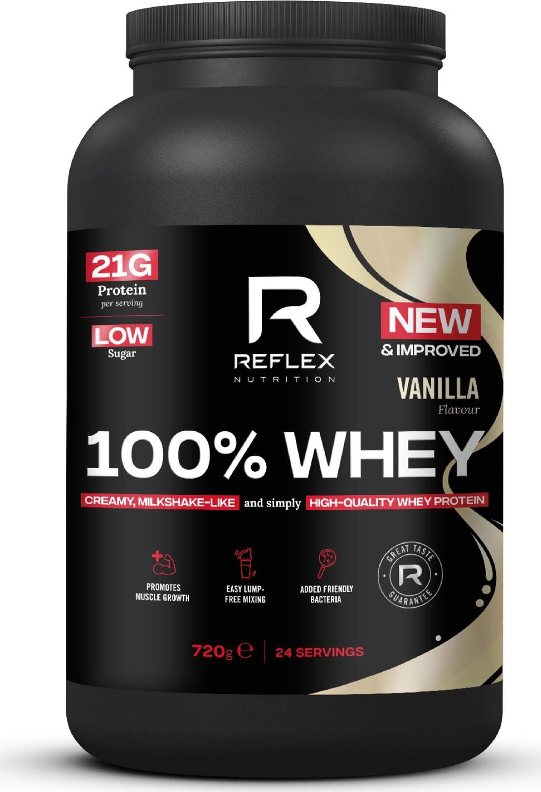 Reflex 100 % Whey Protein 720 g, vanilka