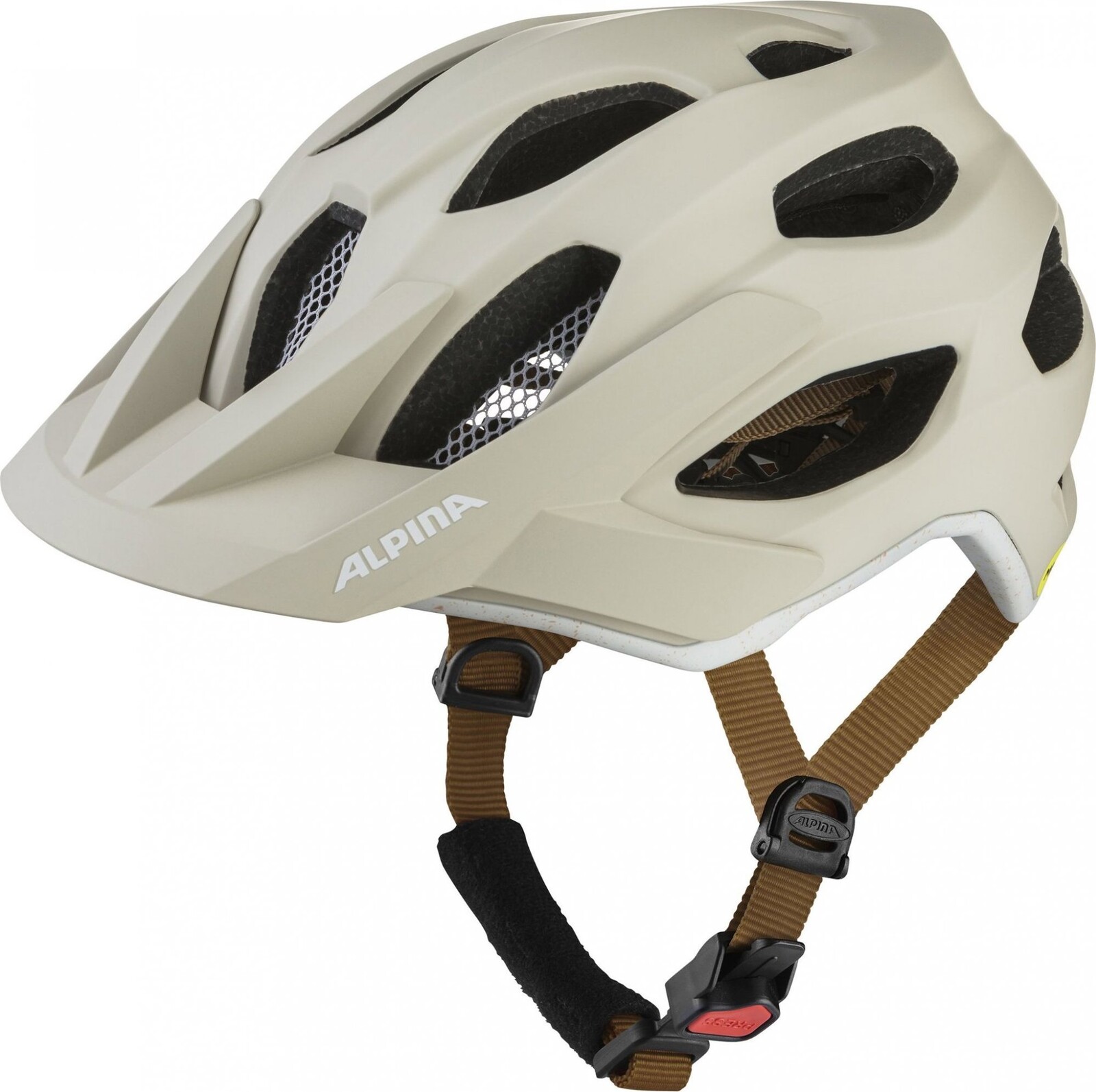 Alpina Apax MIPS sand white matt L