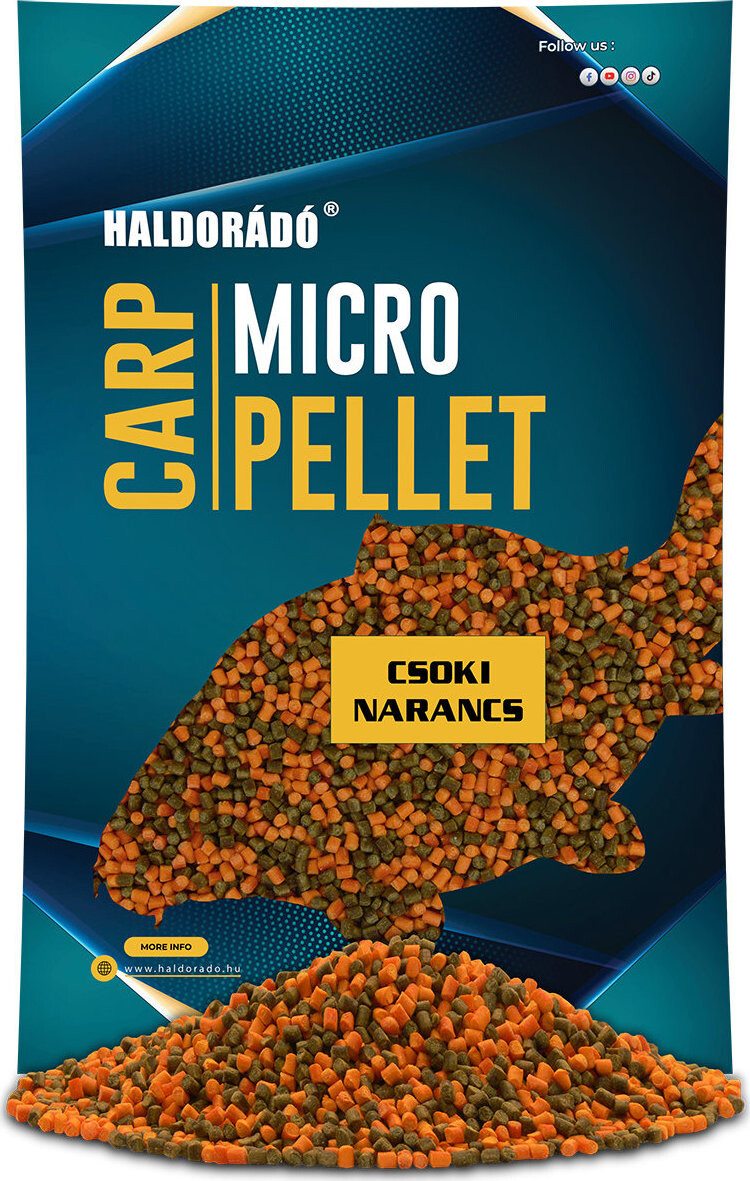 Haldorádó Pelety Carp Micro Pellet 600 g 2,5 mm Čokoládový pomaranč