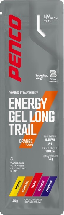 Penco Energy gel LONG TRAIL, 35 g, pomaranč