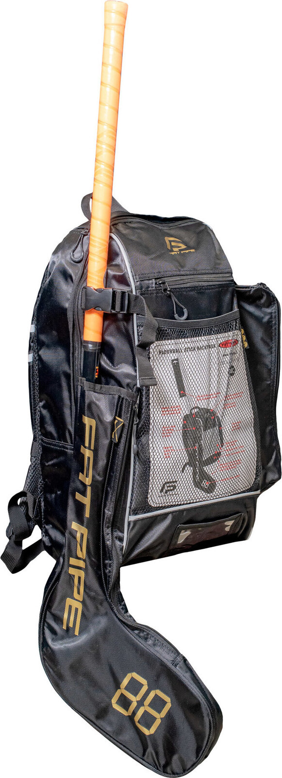 FAT PIPE Lux - Stick Backpack Černo - zlatý