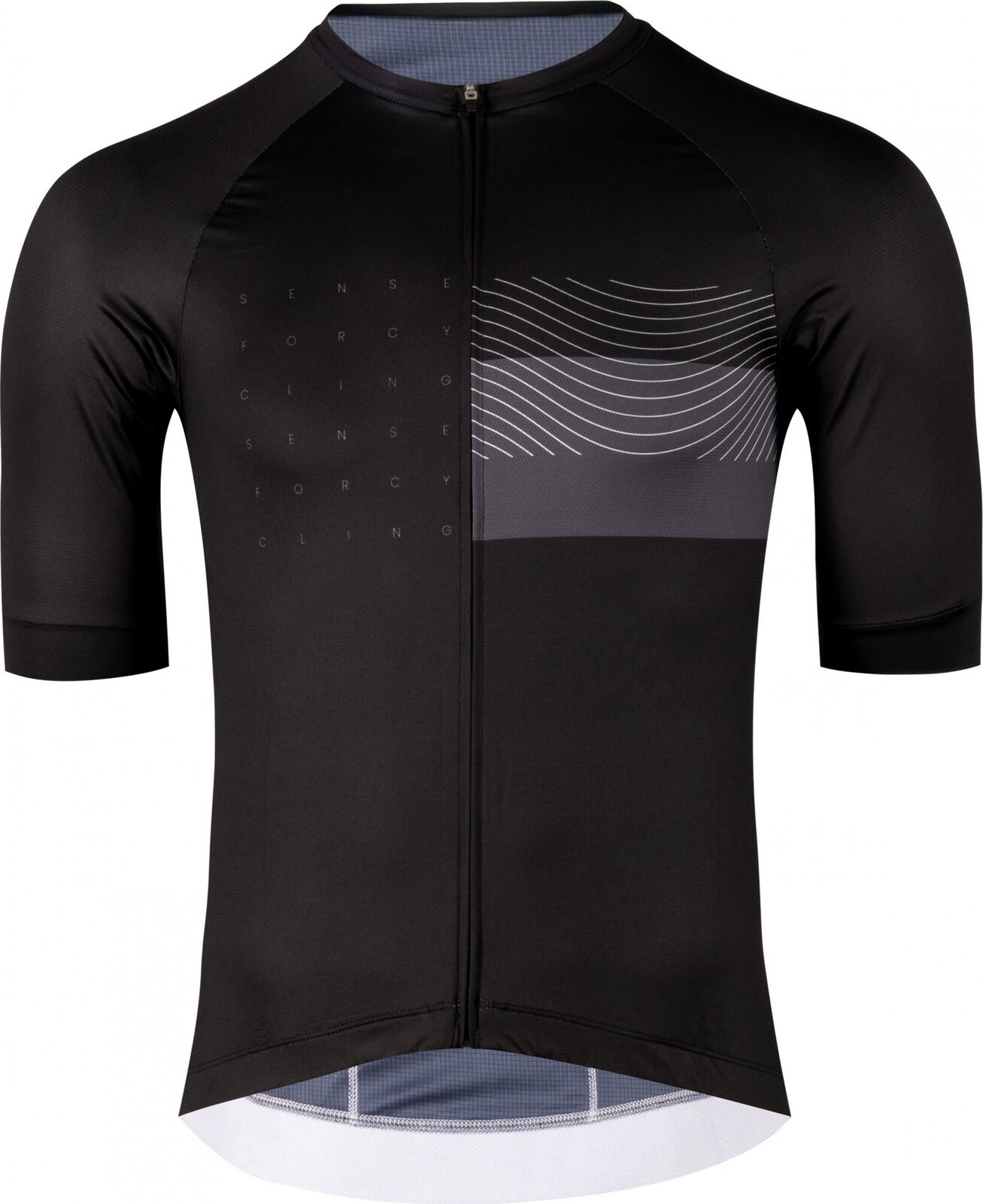 Force Sway dres krátky rukáv, čierny 3XL