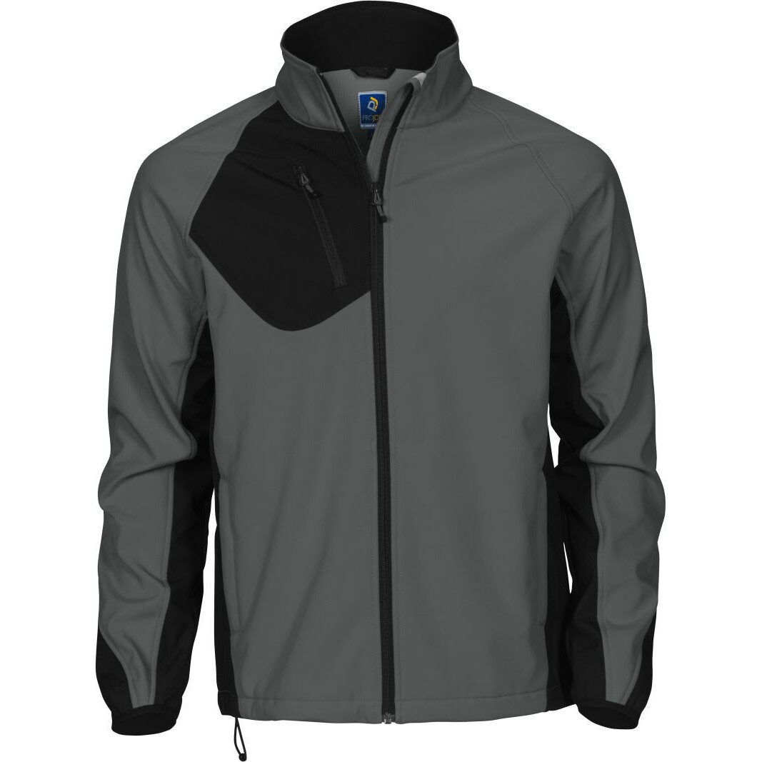Bunda softshellová Projob Softshell - sivá-čierna, L