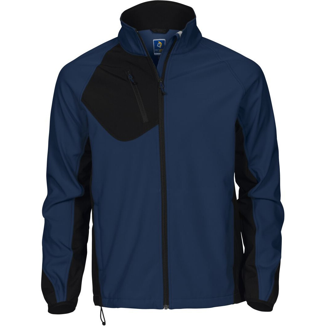 Bunda softshellová Projob Softshell - navy-čierna, L