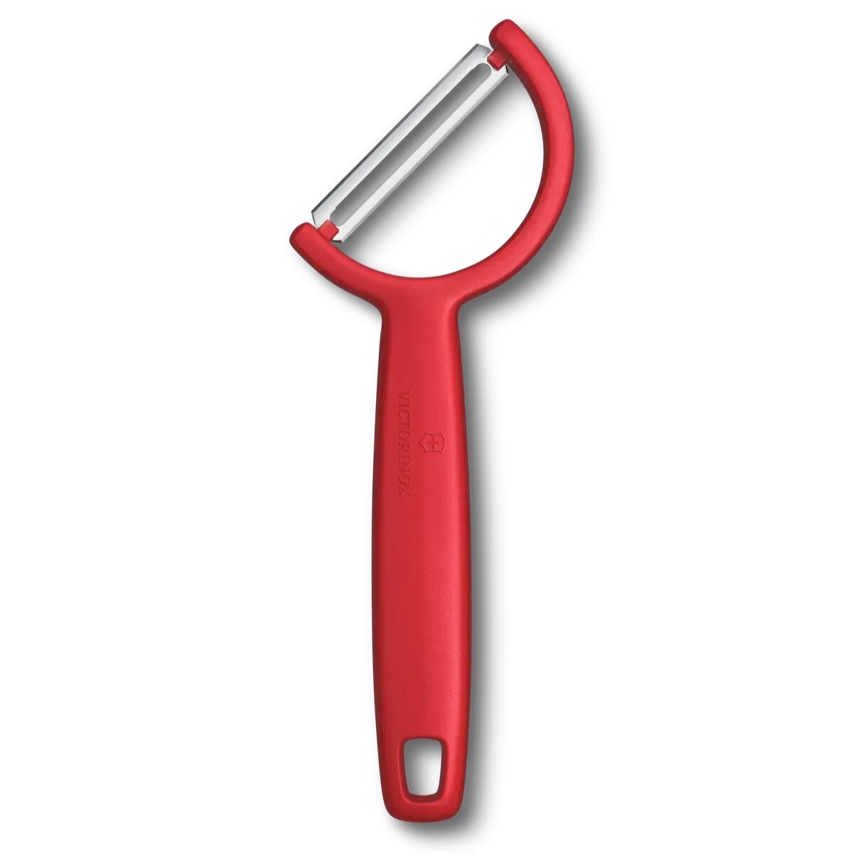 Škrabka na zeleninu RHO 16 cm, rovné ostrie, červená, plast, Victorinox