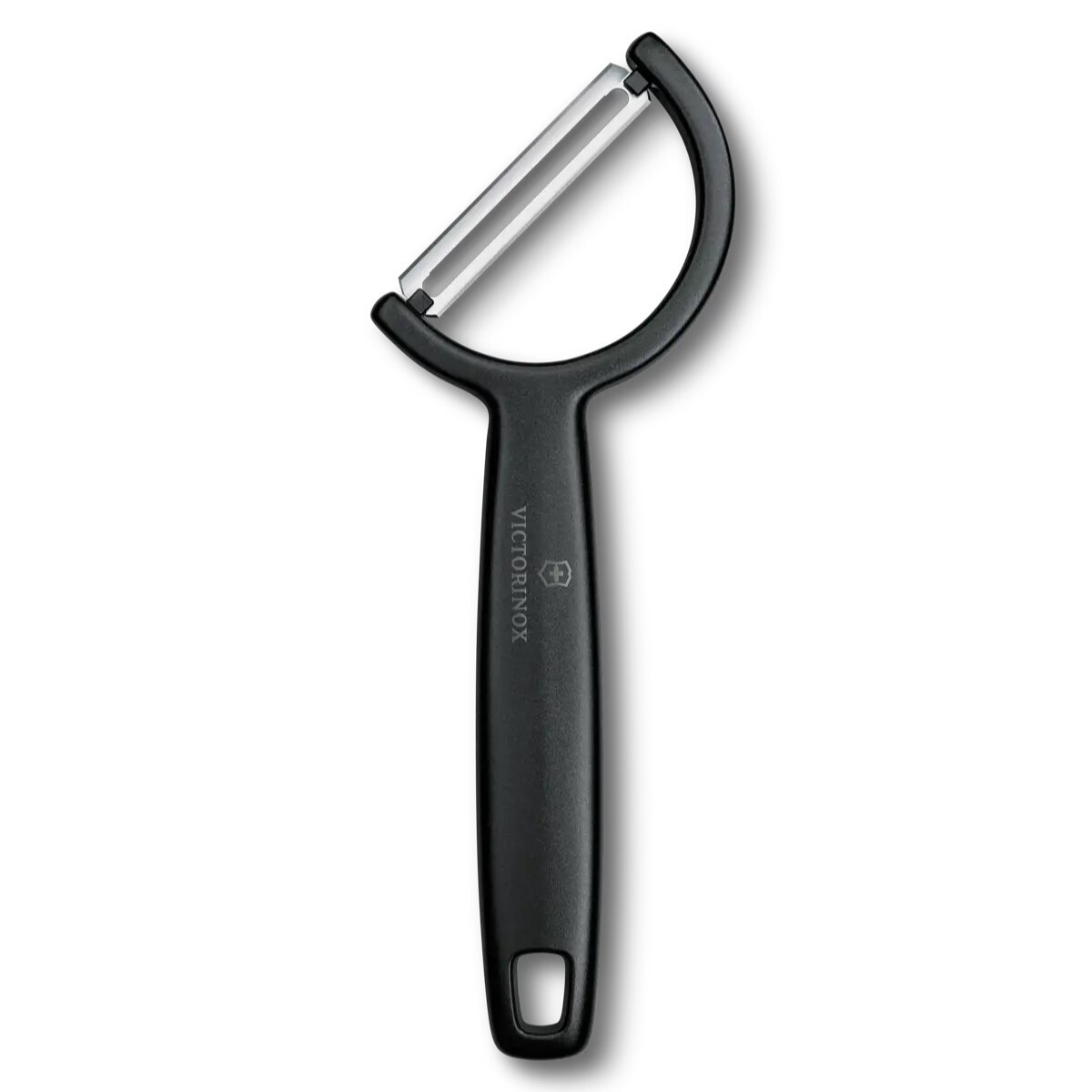 Škrabka na zeleninu RHO 16 cm, rovné ostrie, čierna, plast, Victorinox