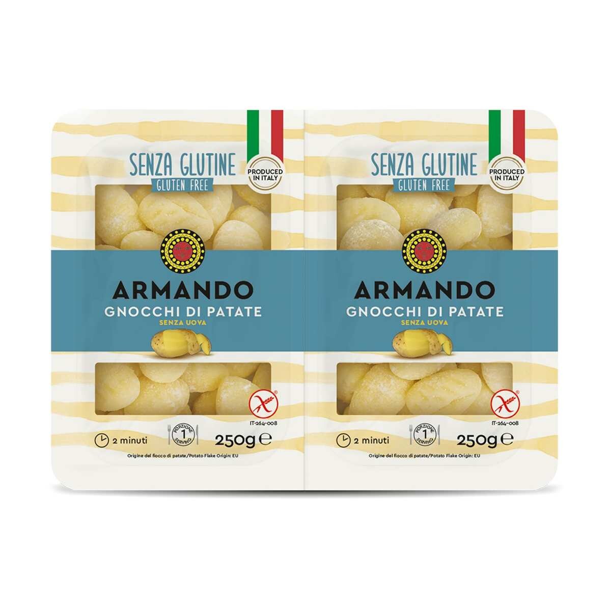 Zemiakové gnocchi 500 g, bez lepku, ARMANDO