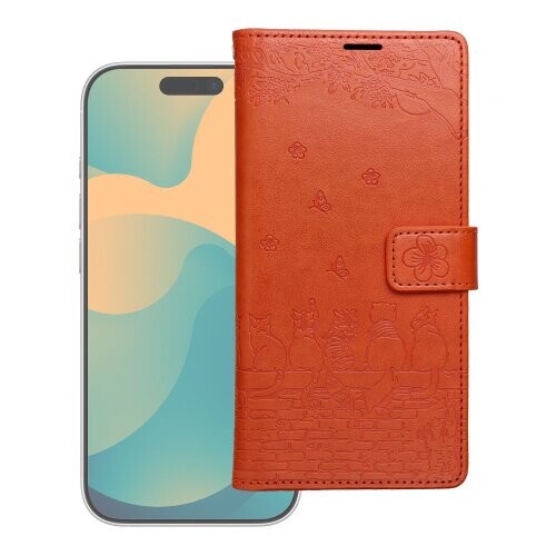 MEZZO Book case for Redmi Note 15 PRO PLUS 5G cats brown