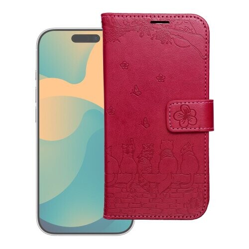 MEZZO Book case for IPHONE 17 PRO cats red
