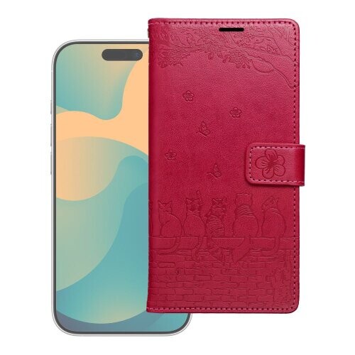 MEZZO Book case for Redmi Note 15 PRO 5G cats red