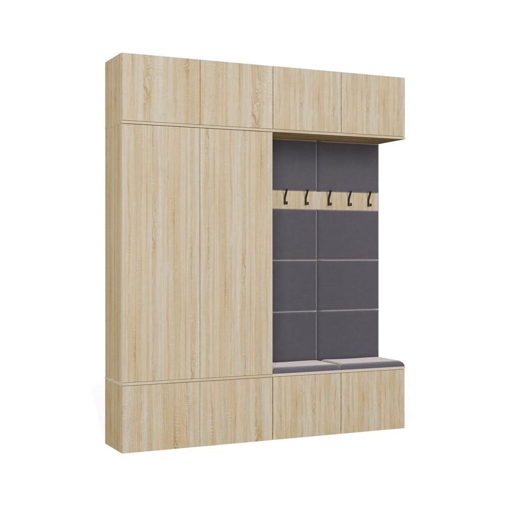 Předsíňová stěna Haga 2Sz2W 200 cm dub Sonoma
