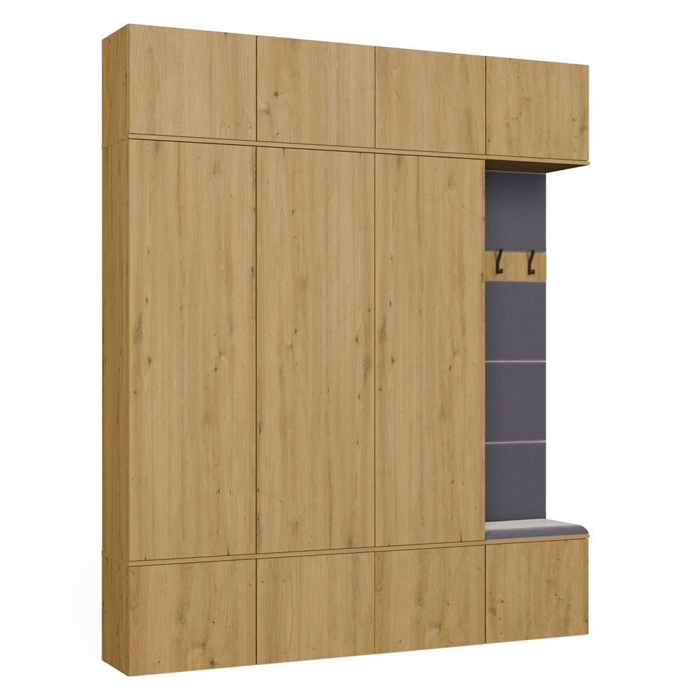Předsíňová stěna Haga 3Sz1W 200 cm dub Artisan